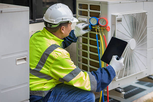 Professional Hvac technician working in Leeds Point, NJ